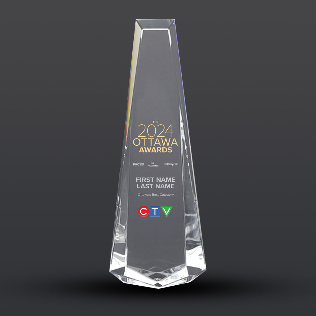 Premium Crystal Logo Award